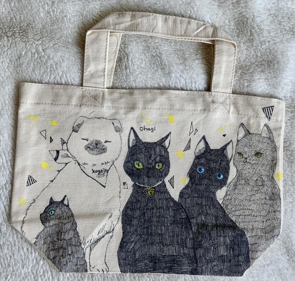 手描きトートバッグS  お友達