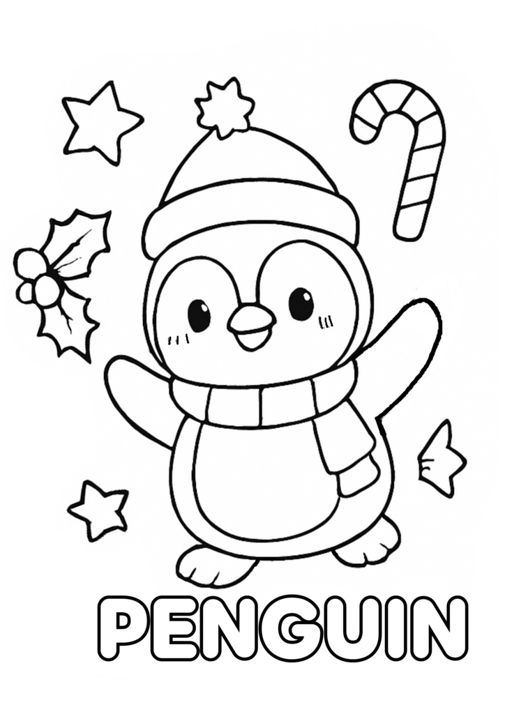 お子様用ぬりえ・クリスマス