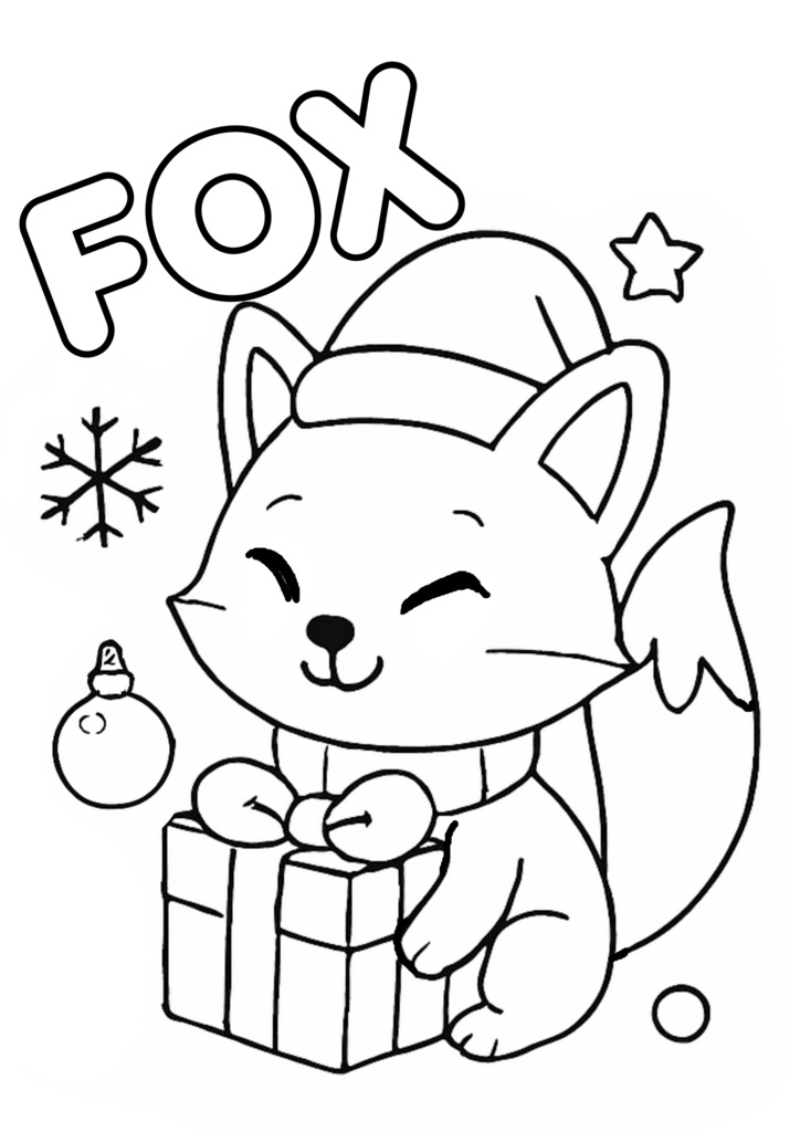 お子様用ぬりえ・クリスマス