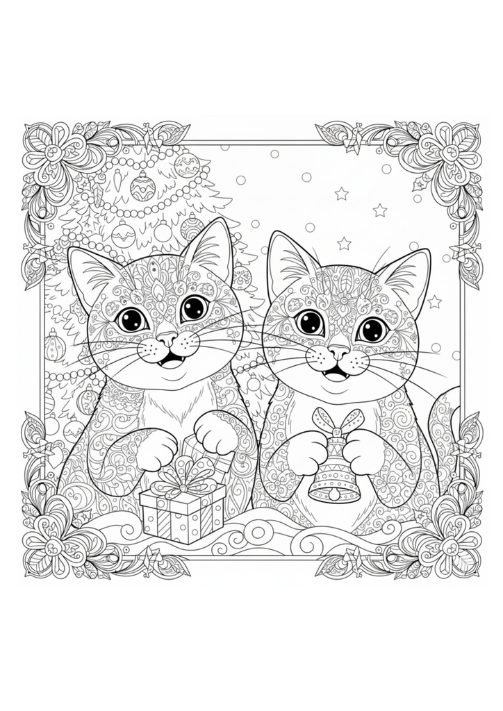 大人の塗り絵・クリスマス