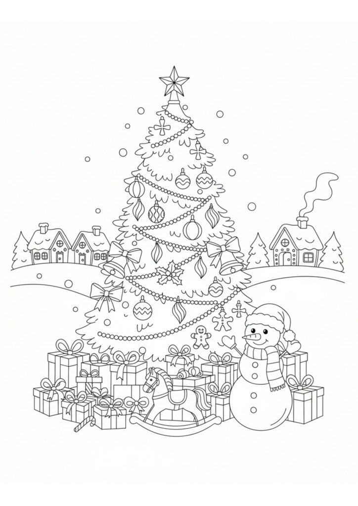 大人の塗り絵・クリスマス