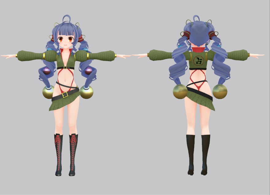 【オリジナル3Dモデル】 ツナデちゃん