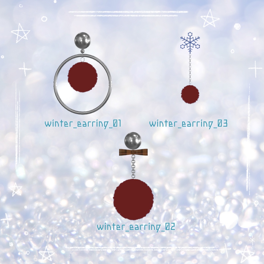 winter earring SET