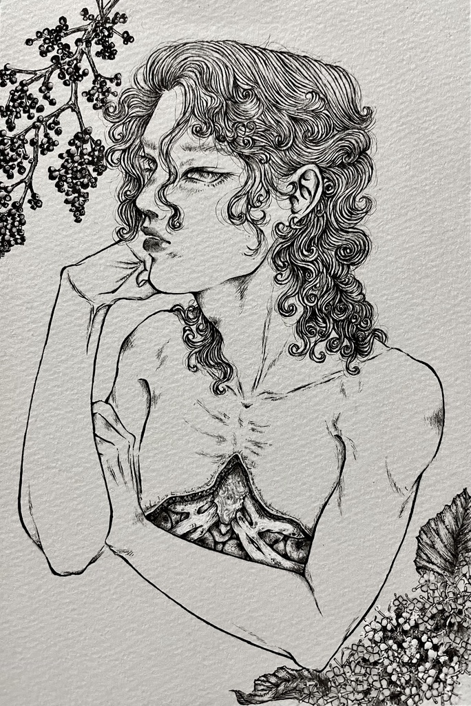 -Gaze- ポストカードサイズイラスト