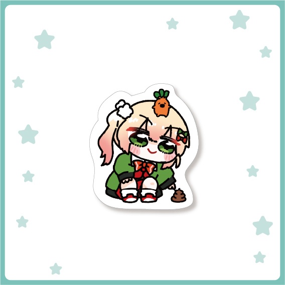 【非公式】ダイカットステッカー(ねぽらぼ・PEBOT)