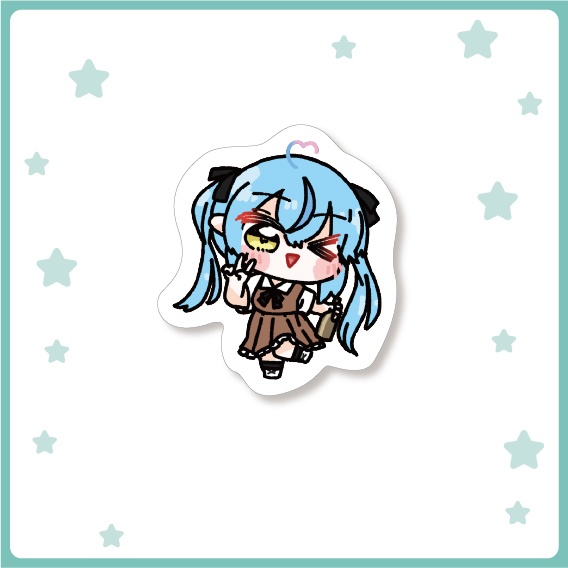 【非公式】ダイカットステッカー(ねぽらぼ・PEBOT)