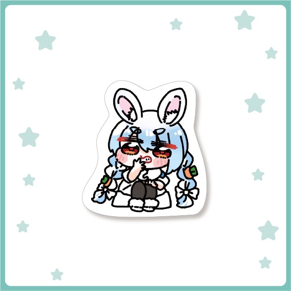 【非公式】ダイカットステッカー(ねぽらぼ・PEBOT)