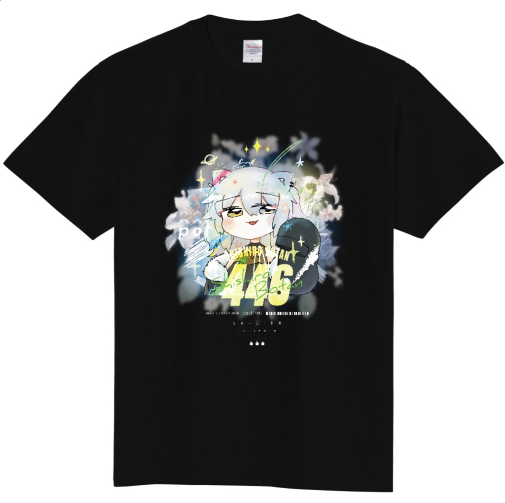 【非公式】獅白ぼたん T-Shirt（ホロクル10th）