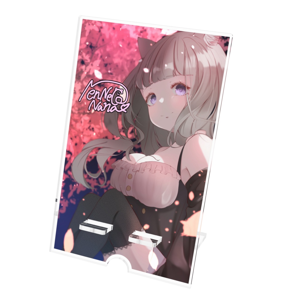寝猫なな1周年記念グッズ:アクリルスマホスタンド