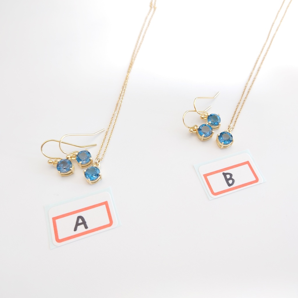 ネックレス+ピアス【恋する瞳】