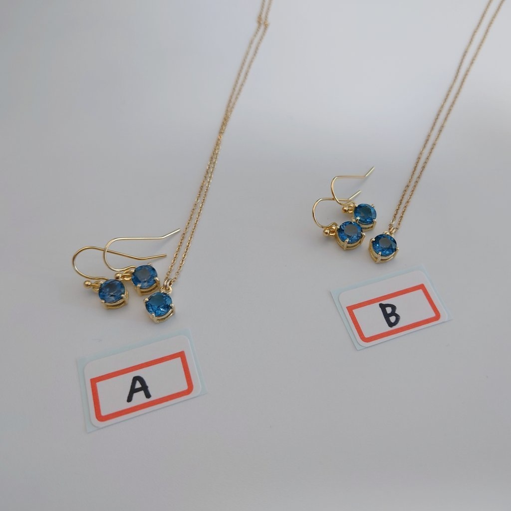 ネックレス+ピアス【恋する瞳】