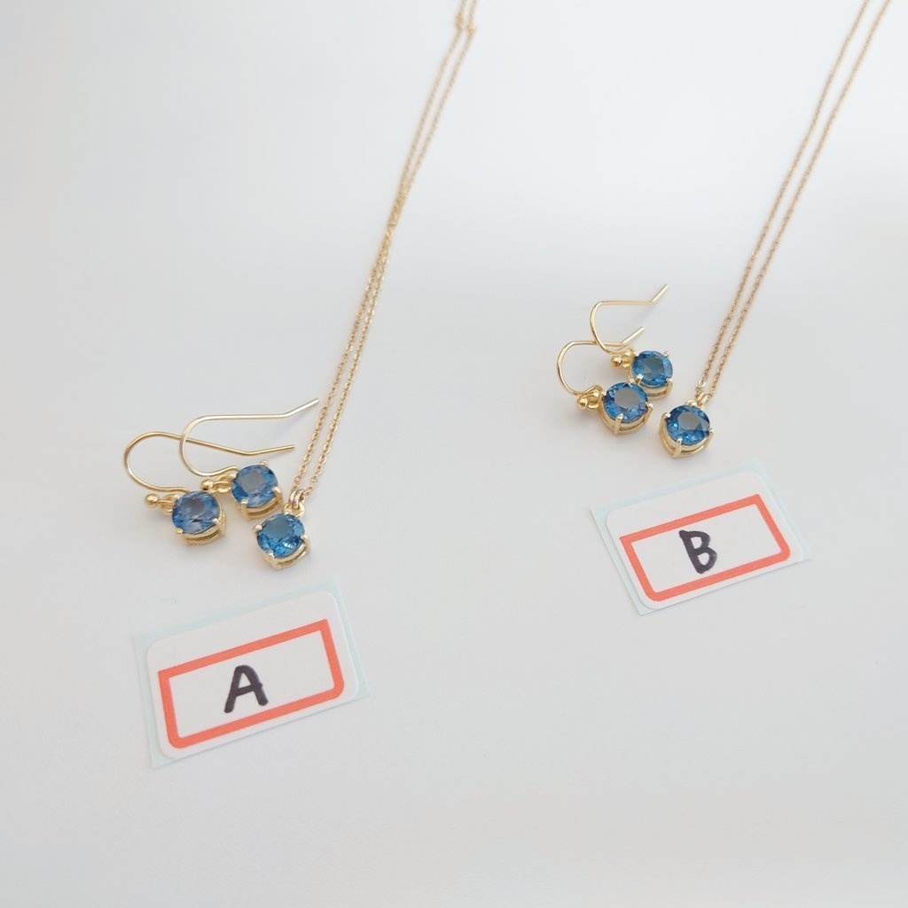 ネックレス+ピアス【恋する瞳】