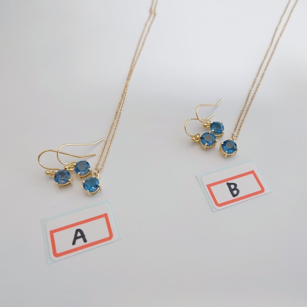 ネックレス+ピアス【恋する瞳】