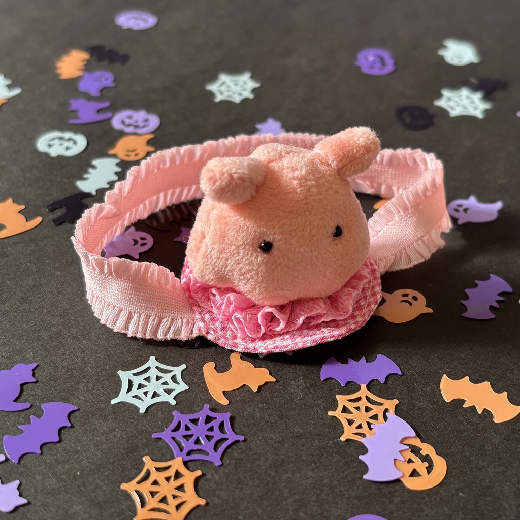 ハロウィン頭飾り(もふもふオバケとメンダコオバケ)