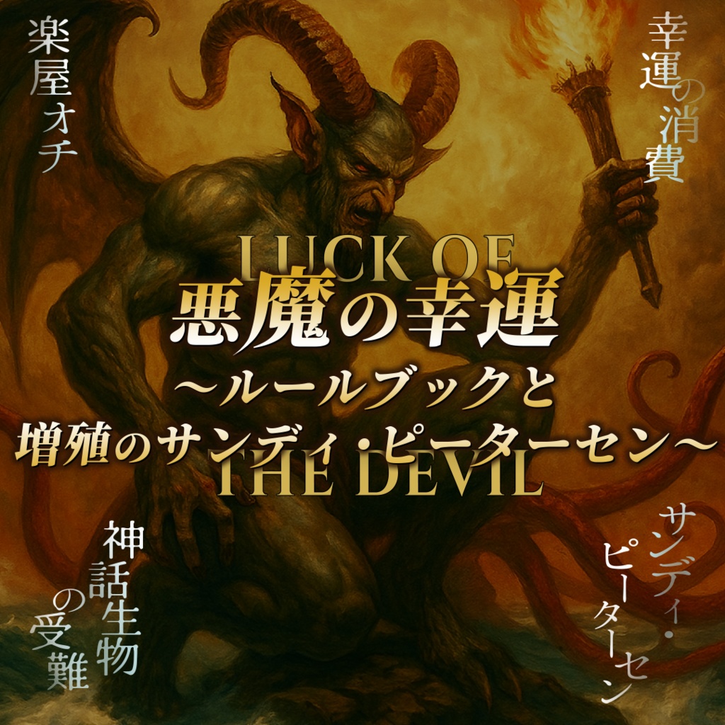 CoC7th 『悪魔の幸運～ルールブックと増殖のサンディ・ピーターセン～』