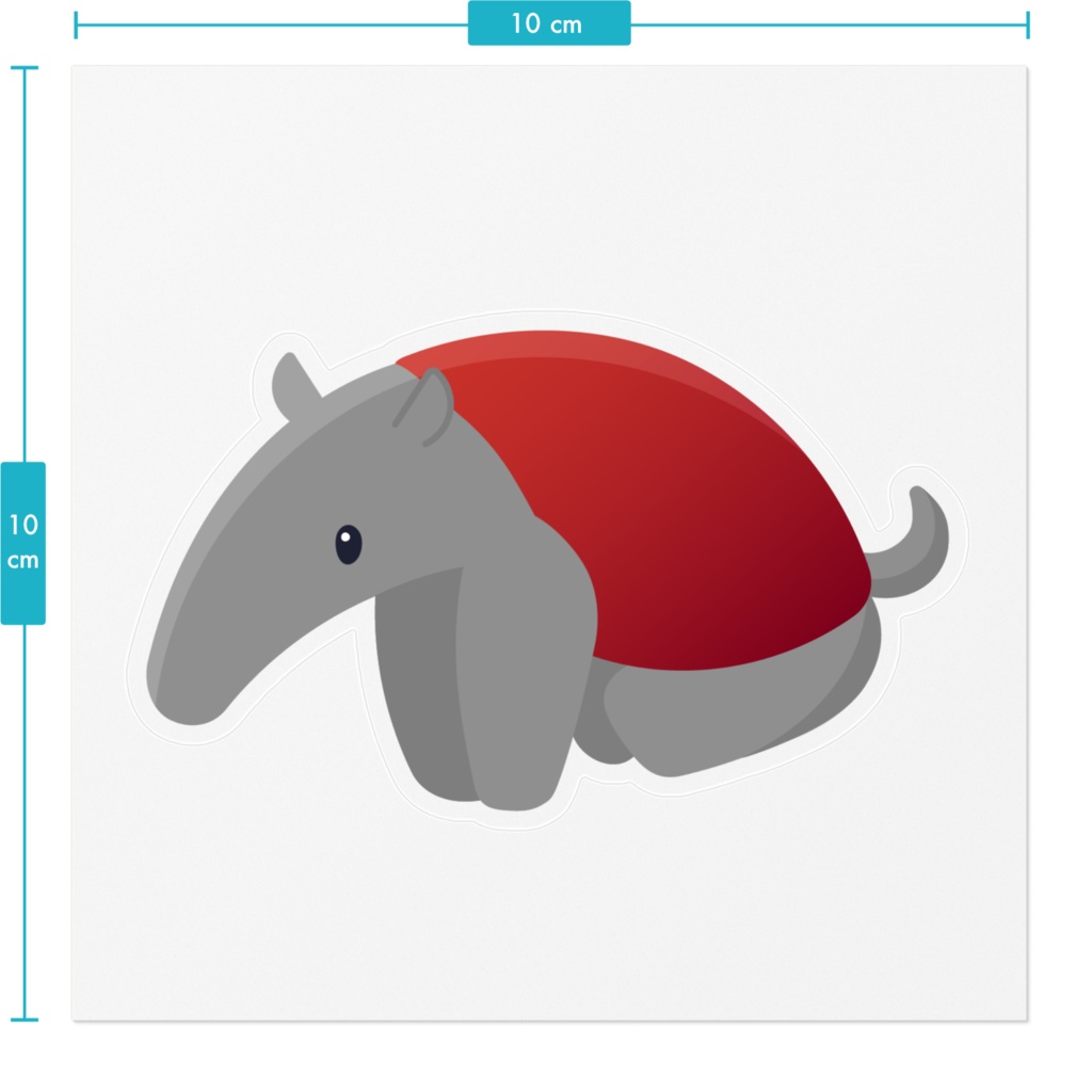 バクてん ステッカー