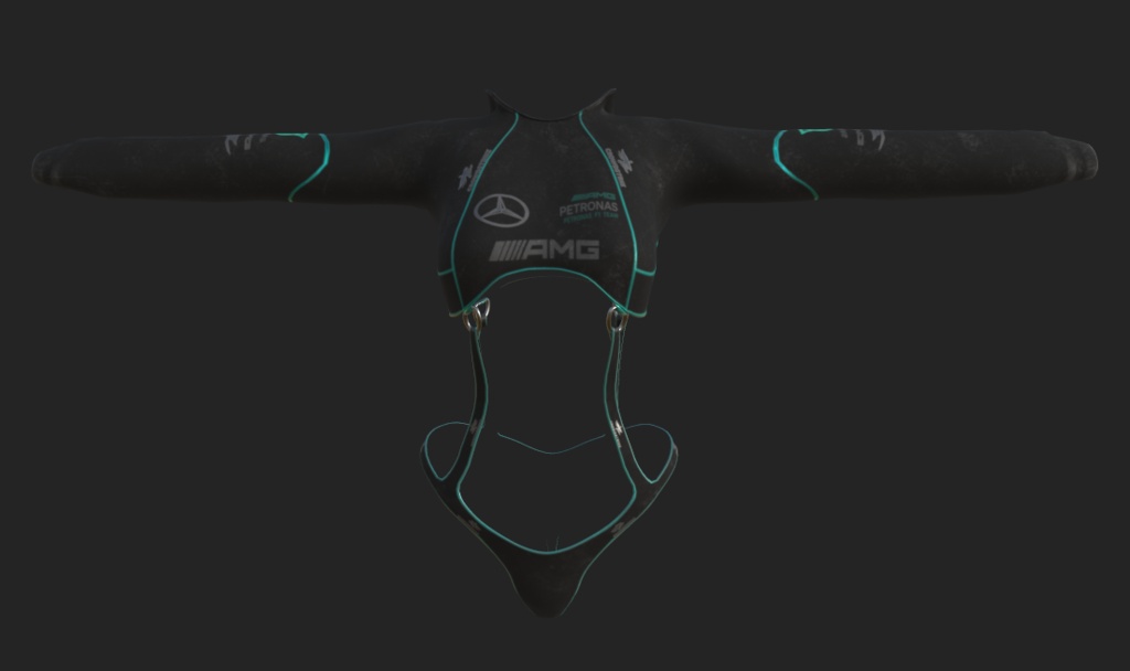 AMG Neon Techwear Bodysuit