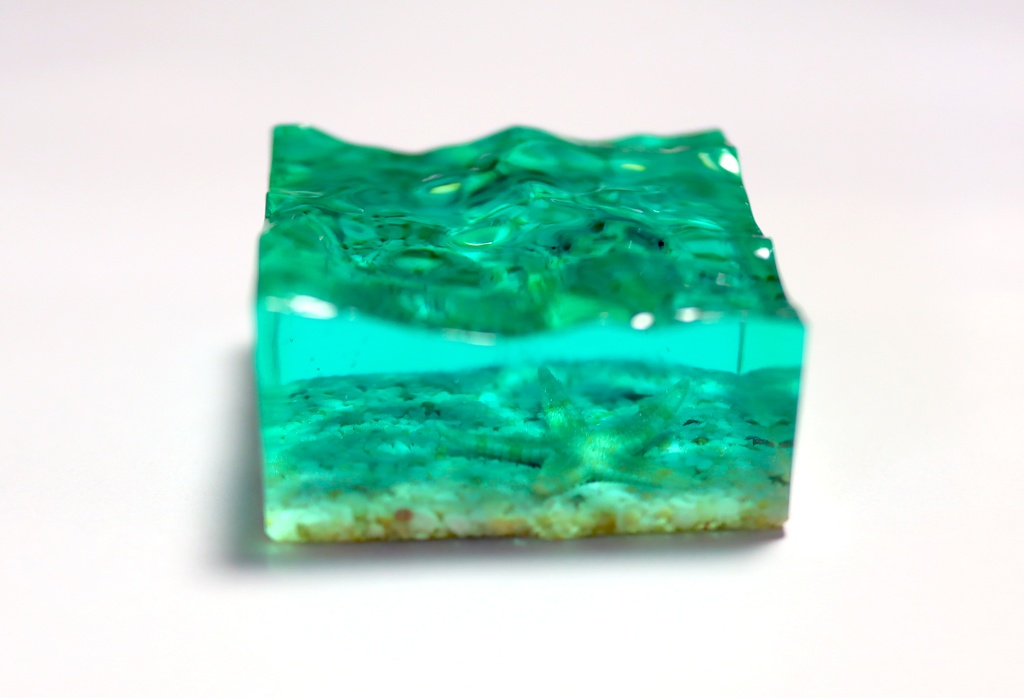 美ら海オブジェ "美ら海のかけら"【 ヒトデのいる美ら海/一 】