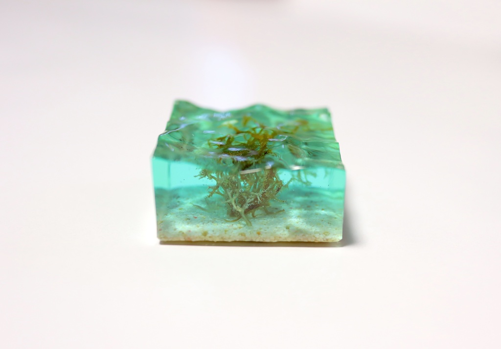 美ら海オブジェ "美ら海のかけら"【 珊瑚のいる美ら海/二 】