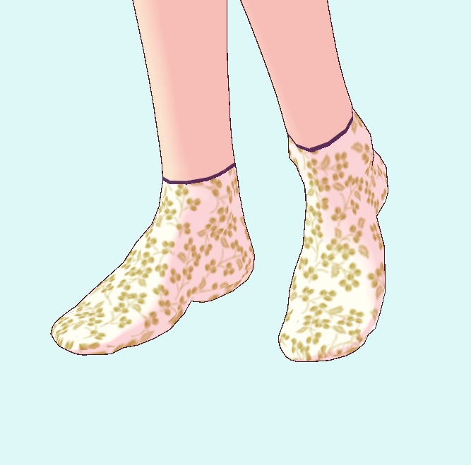 【無料 / Free】和柄ショートソックス Traditional Japanese design socks