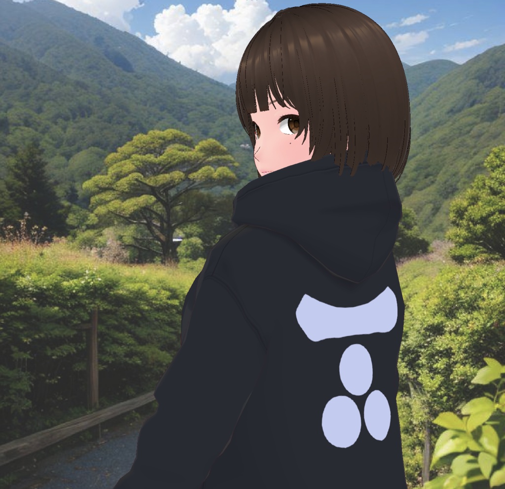【無料 / Free】長州藩 毛利家 家紋パーカー Choshu Mori hoodie