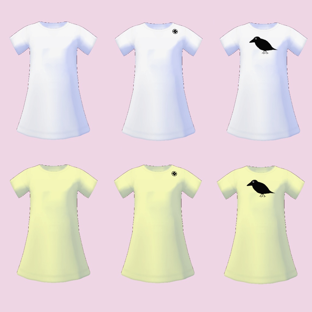 【無料 / Free】かおる神社のTシャツワンピ T-Shirt Dress