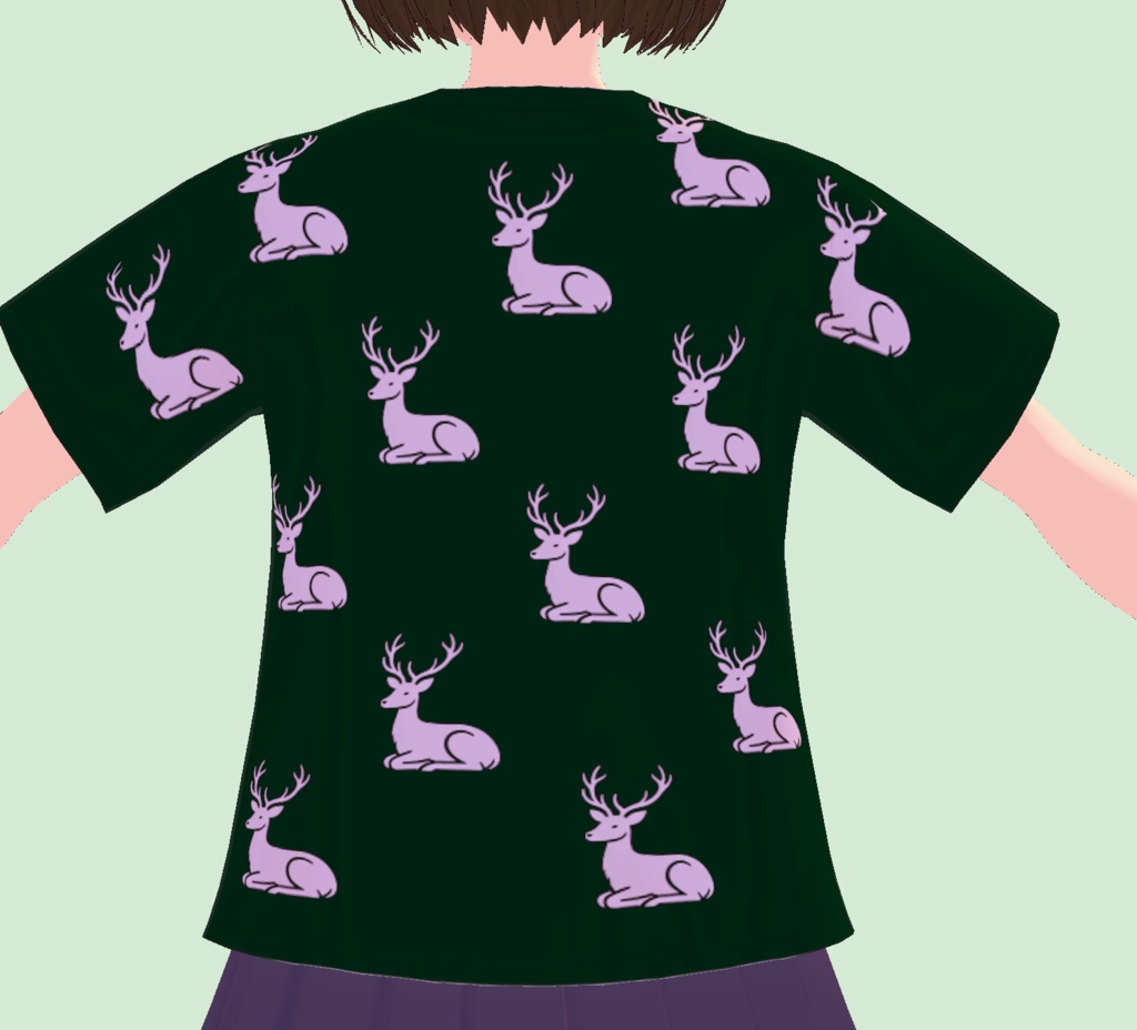 【無料 / Free】シカTシャツ Deer pattern T-shirts