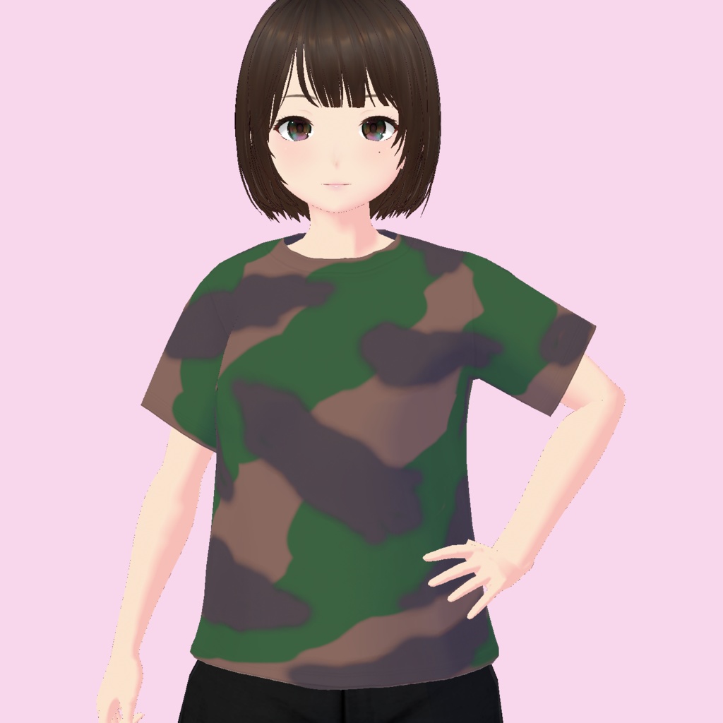 チハ迷彩風Tシャツ Chi-Ha style camouflage T-shirts