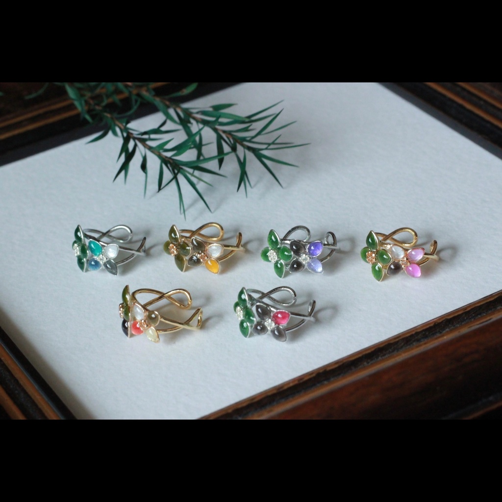 刀を恋う花 イヤーカフ