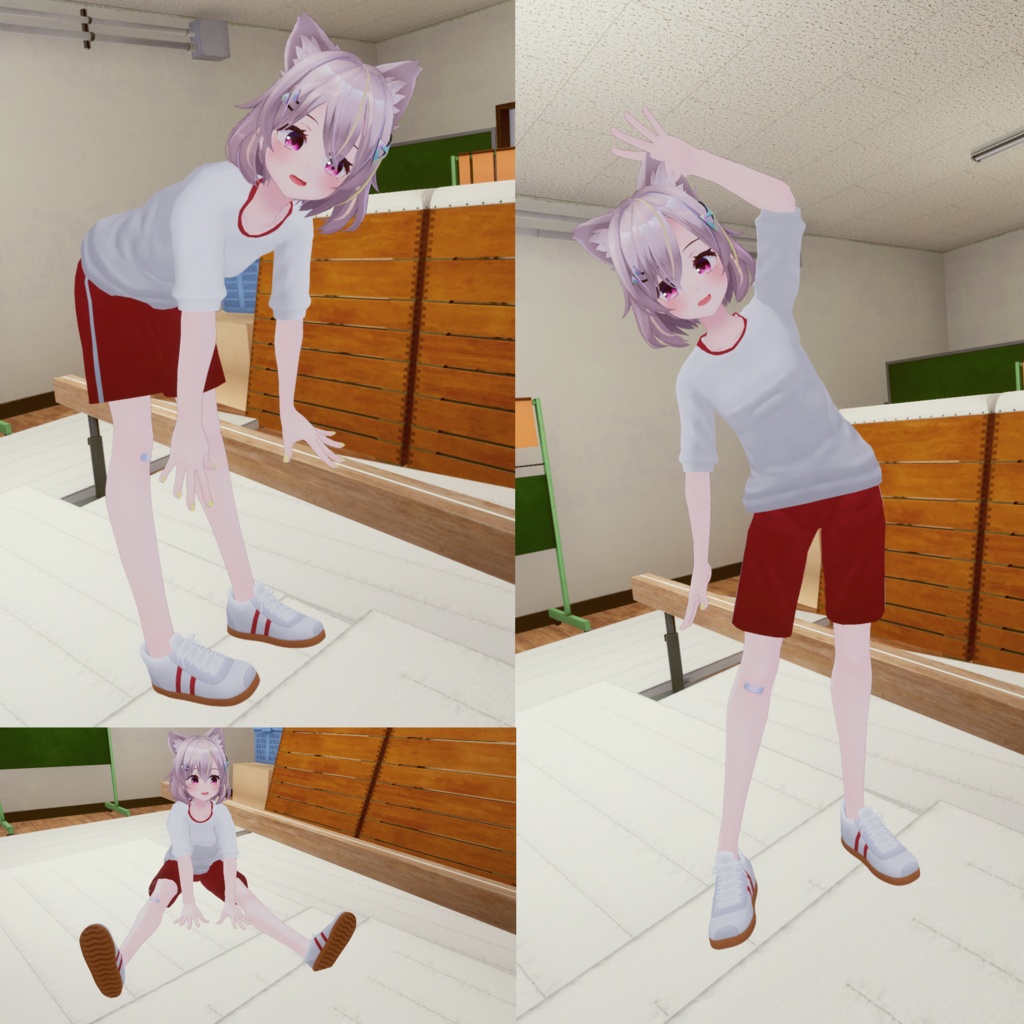 【トラスちゃん対応】衣装モデル『体操服』