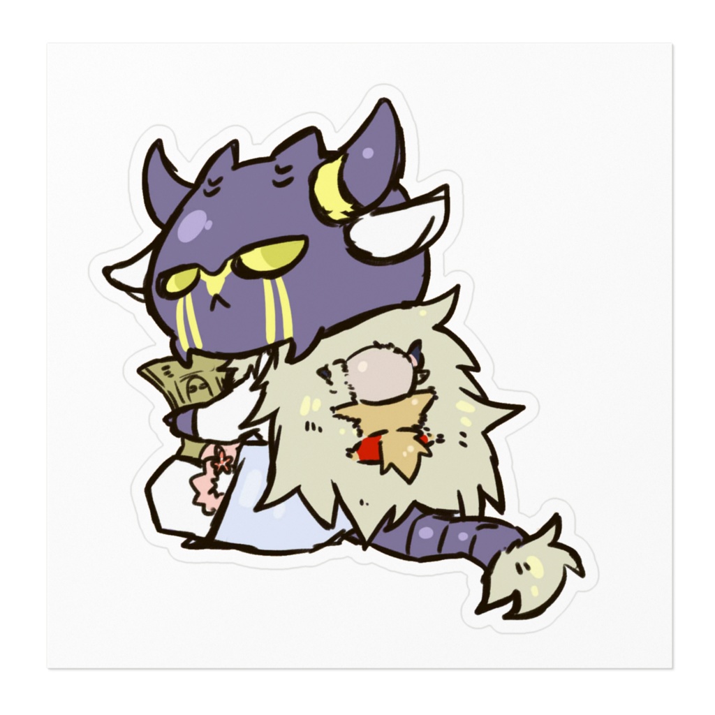 牛魔王一家ステッカー②