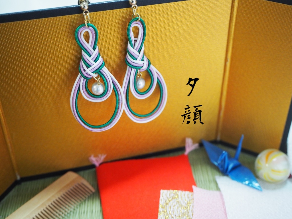 【源氏物語モチーフ】水引ピアス&イヤリング