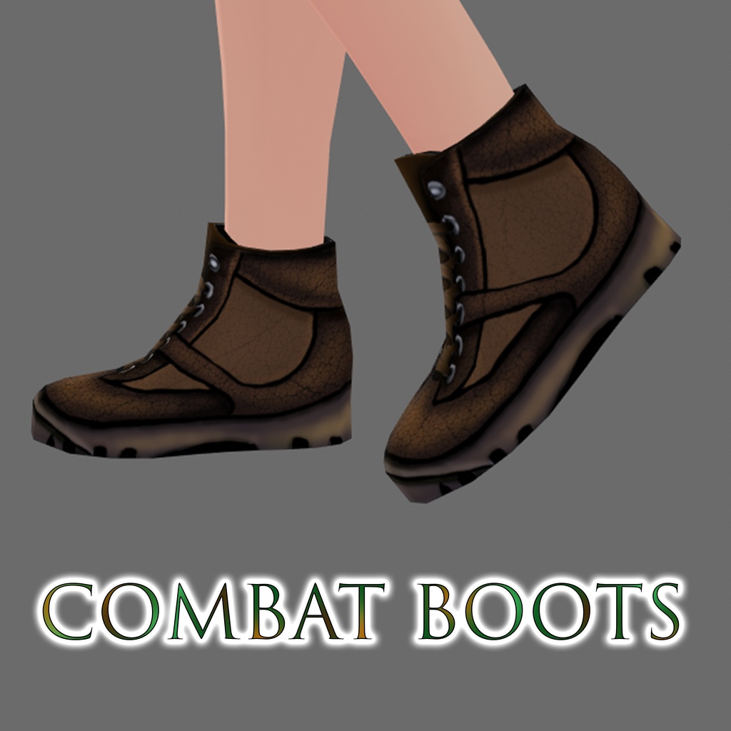 【VRoid】Combat boots
