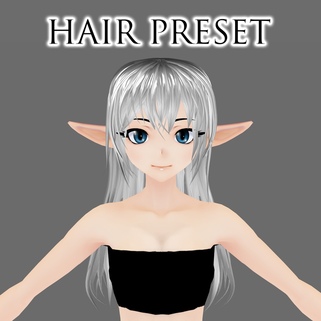 【VRoid】Hair preset, boned