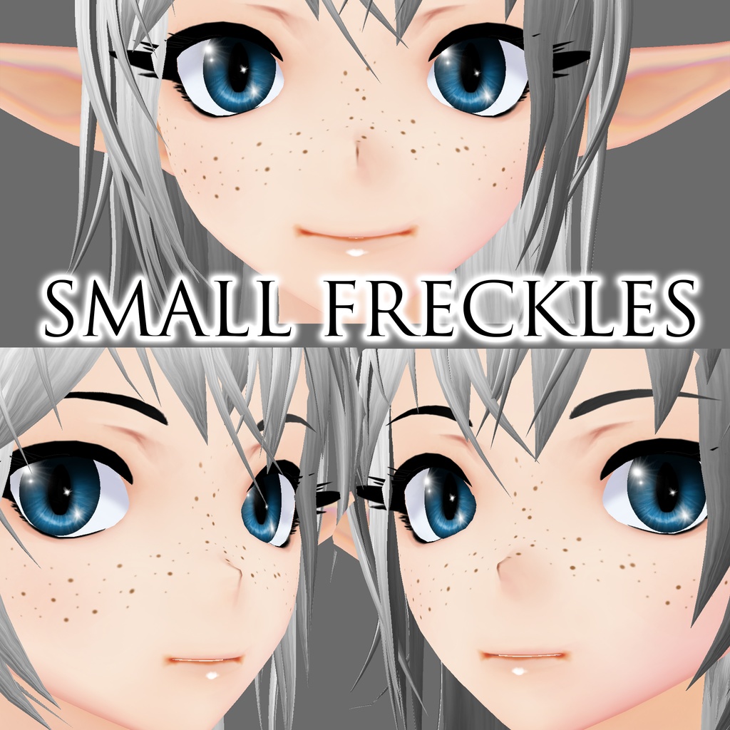 【VRoid】Two types of freckles