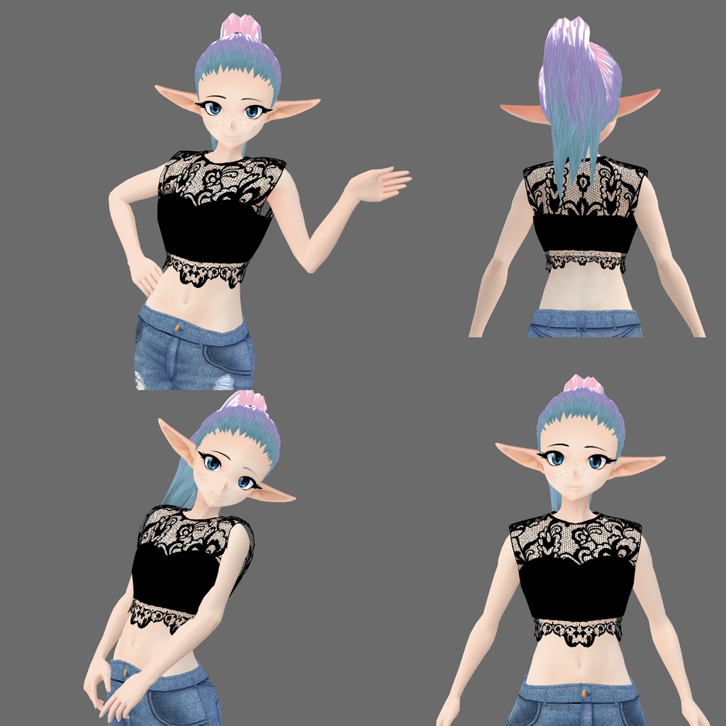 【VRoid】Lace top