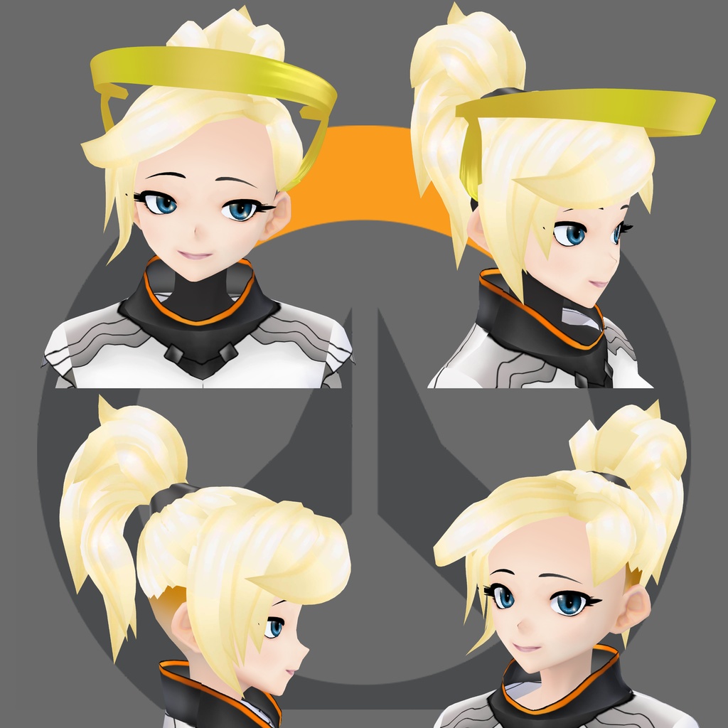 【VRoid】Mercy Hair (Overwatch)