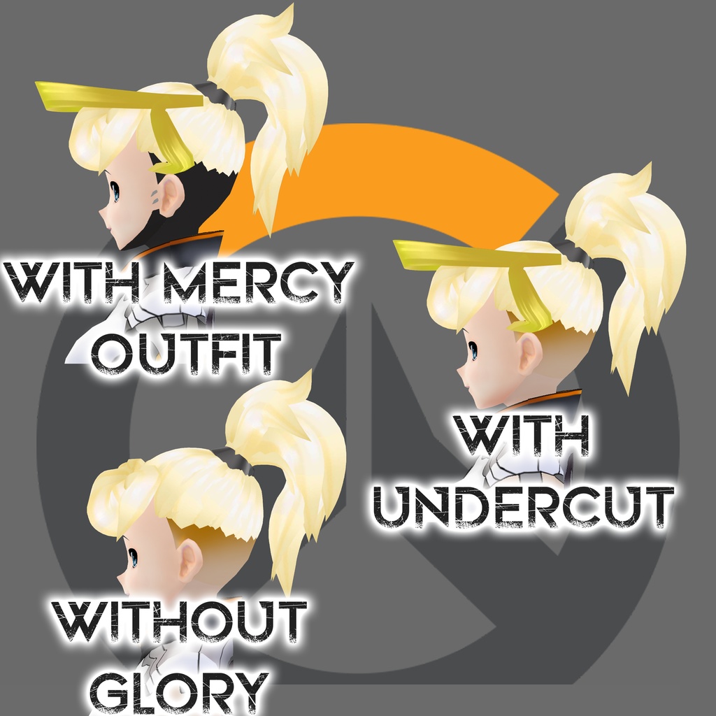 【VRoid】Mercy Hair (Overwatch)