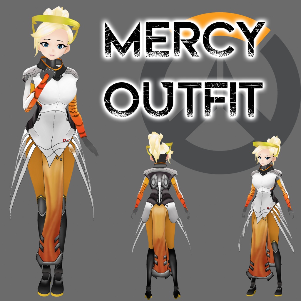 【VRoid】Mercy outfit (Overwatch)