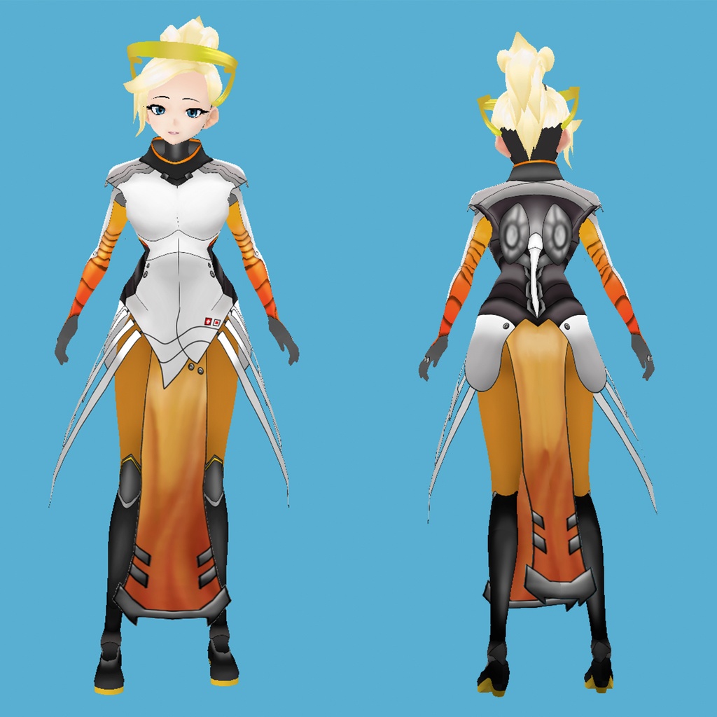 【VRoid】Mercy outfit (Overwatch)