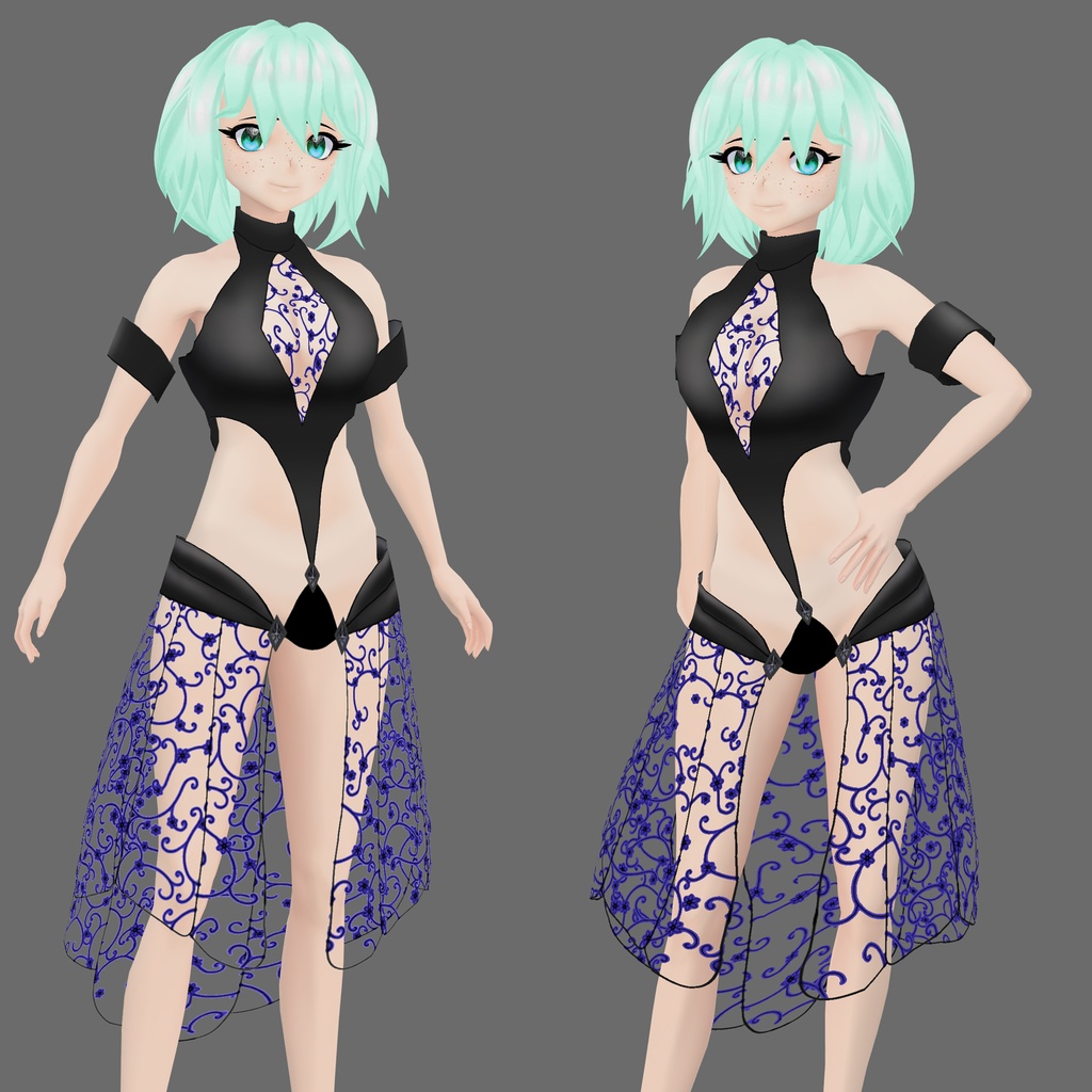 【VRoid】Lace suit