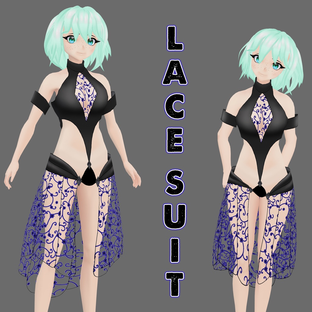 【VRoid】Lace suit