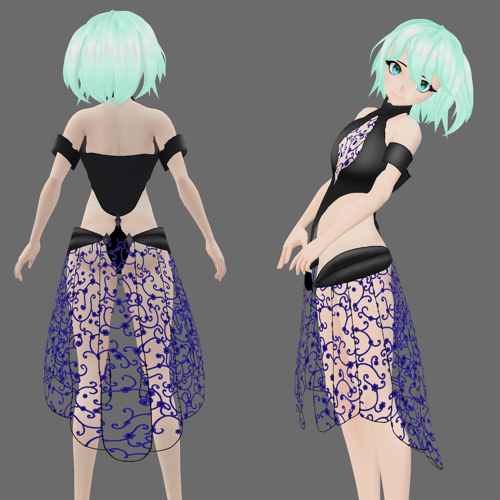 【VRoid】Lace suit