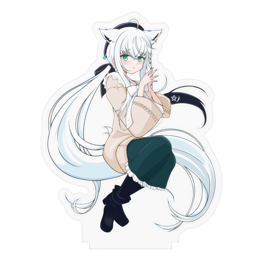 白上フブキ【非公式】すね顔 アクリルフィギュア