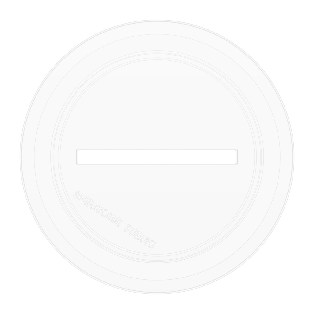 白上フブキ【非公式】すね顔 アクリルフィギュア