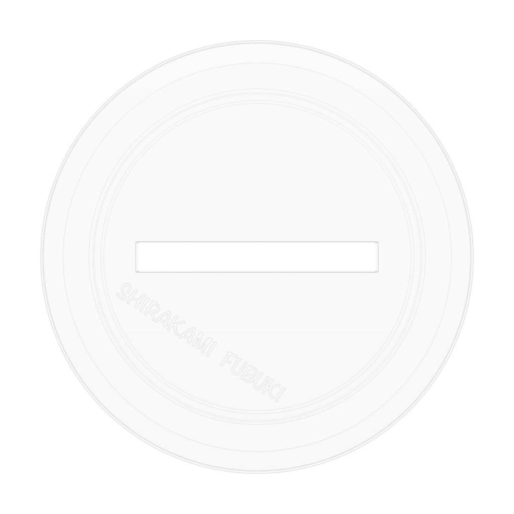 白上フブキ【非公式】笑顔 アクリルフィギュア