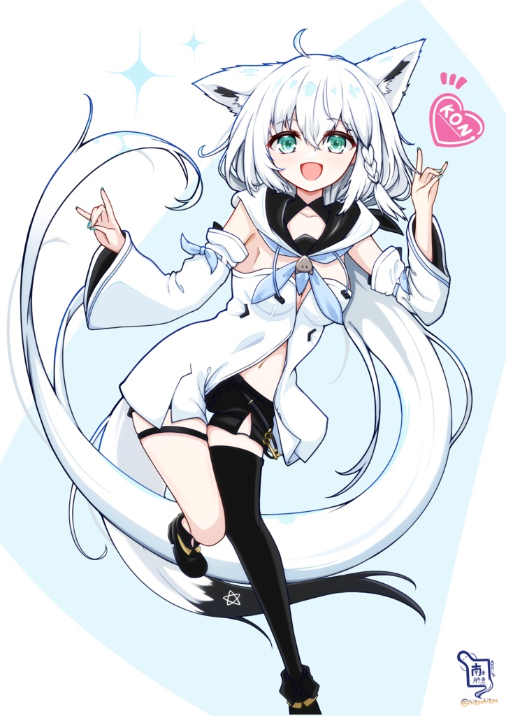 白上フブキ【非公式】通常衣装 アクリルフィギュア