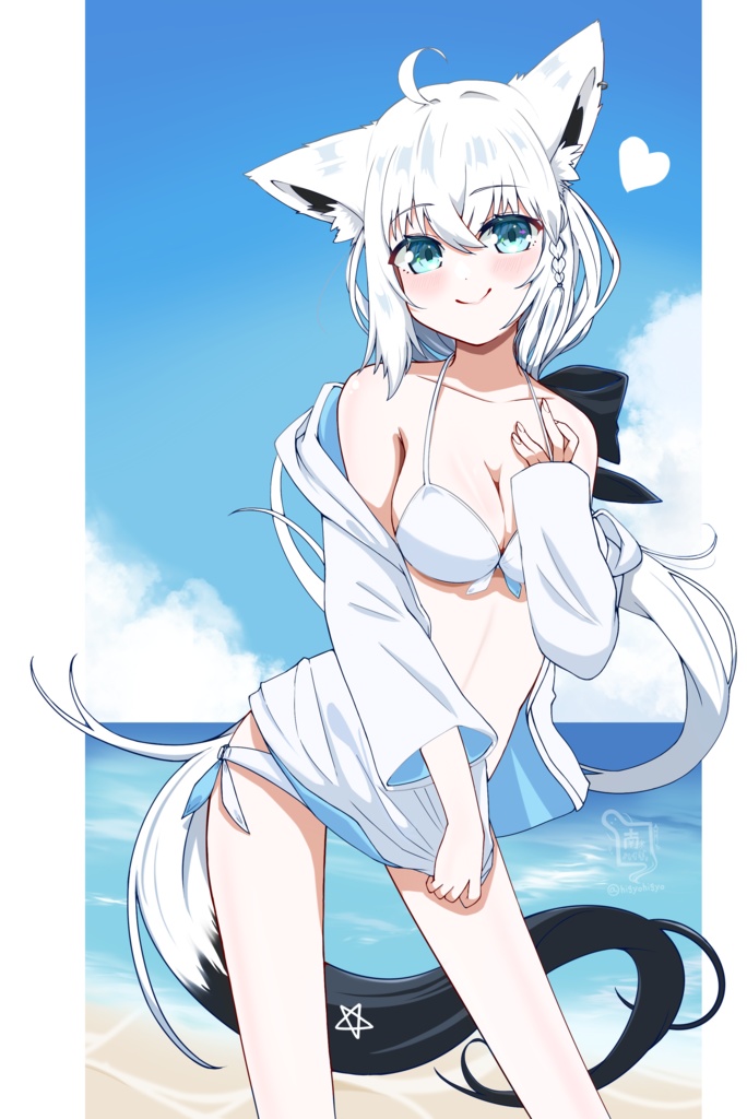 白上フブキ【非公式】水着微笑み アクリルフィギュア