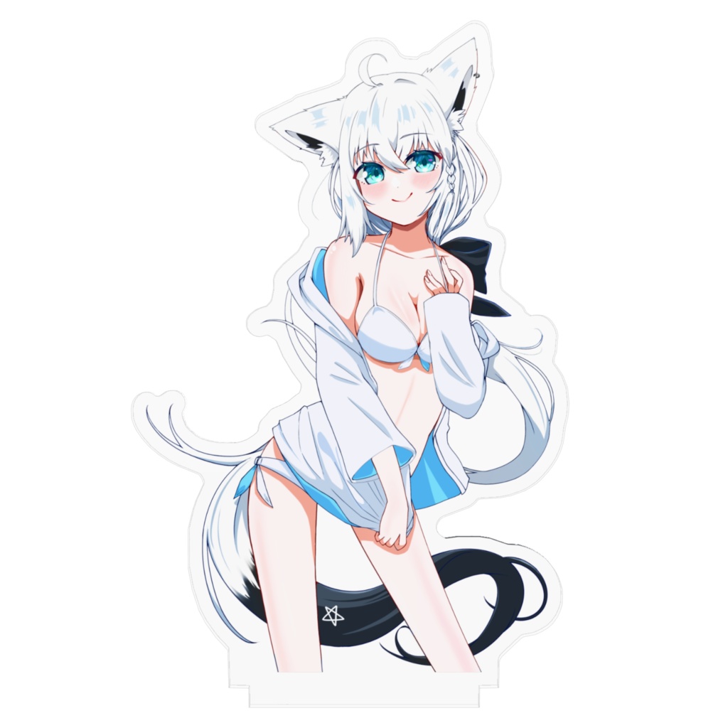 白上フブキ【非公式】水着微笑み アクリルフィギュア