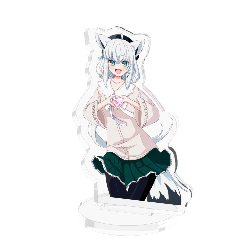 白上フブキ［非公式］私服ハート アクリルフィギュア